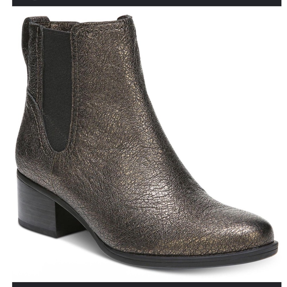 Naturalizer Metallic Bronze Chelsea Ankle Boots